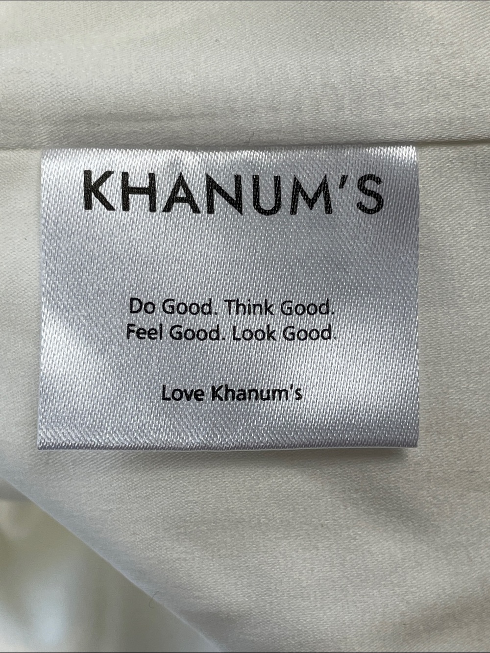 NWT Khanums Keidi Dress With Pearl Gold Bead Detail White Open Back Sz S - Picture 14 of 16